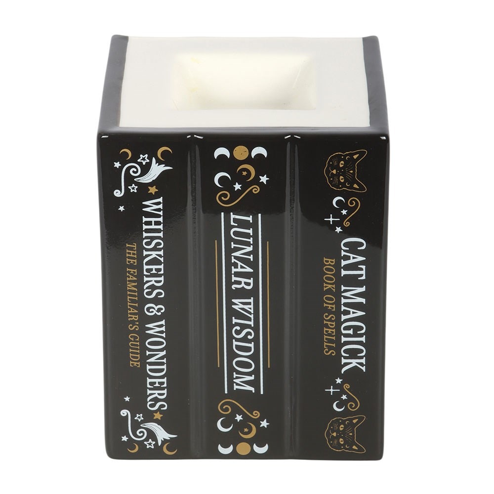 Something Different - Black Cat Book of Spells and Wax Warmer BrÃ»leur fioul - Noir